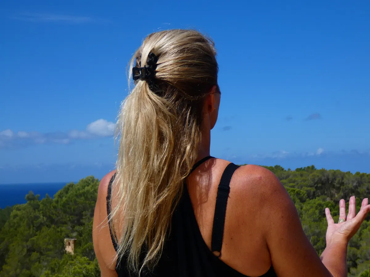 Looking out over Ibiza