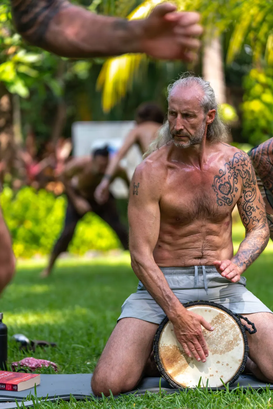 Drumming in the garden