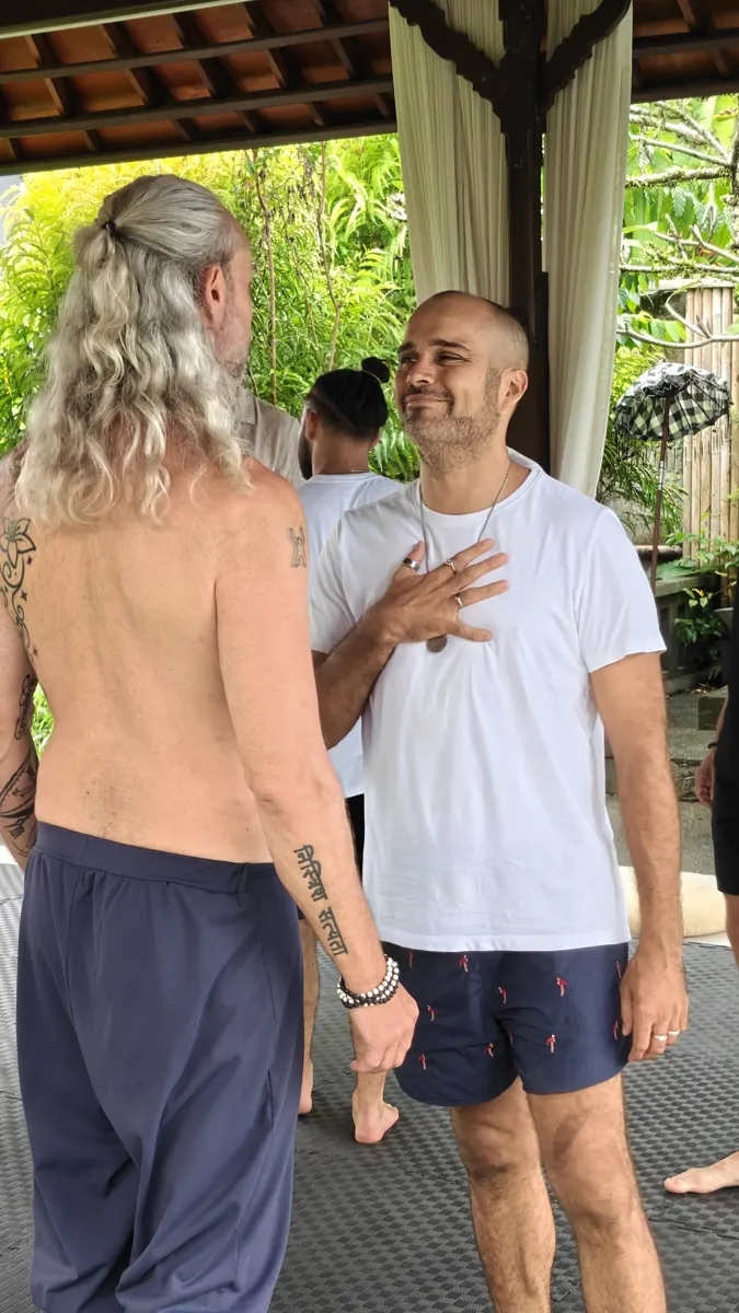 Two men in the practice
