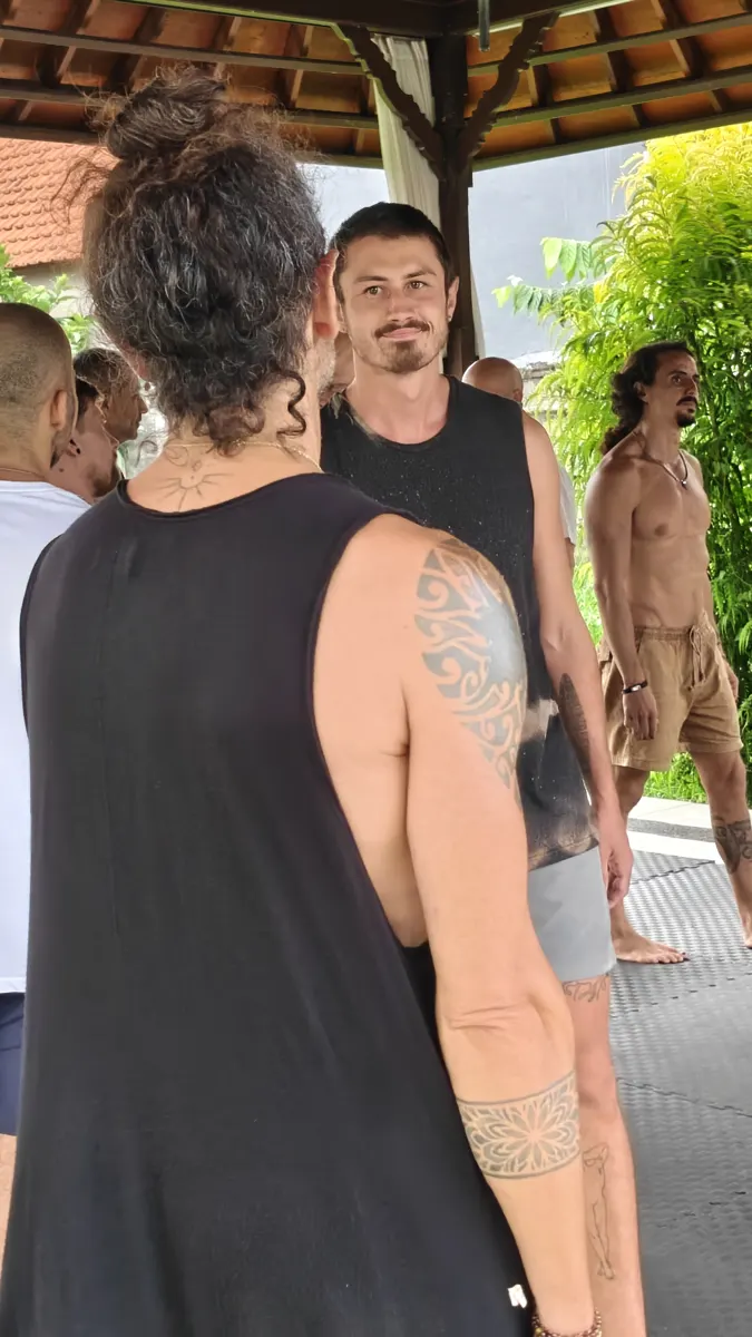 A brother meeting a brother