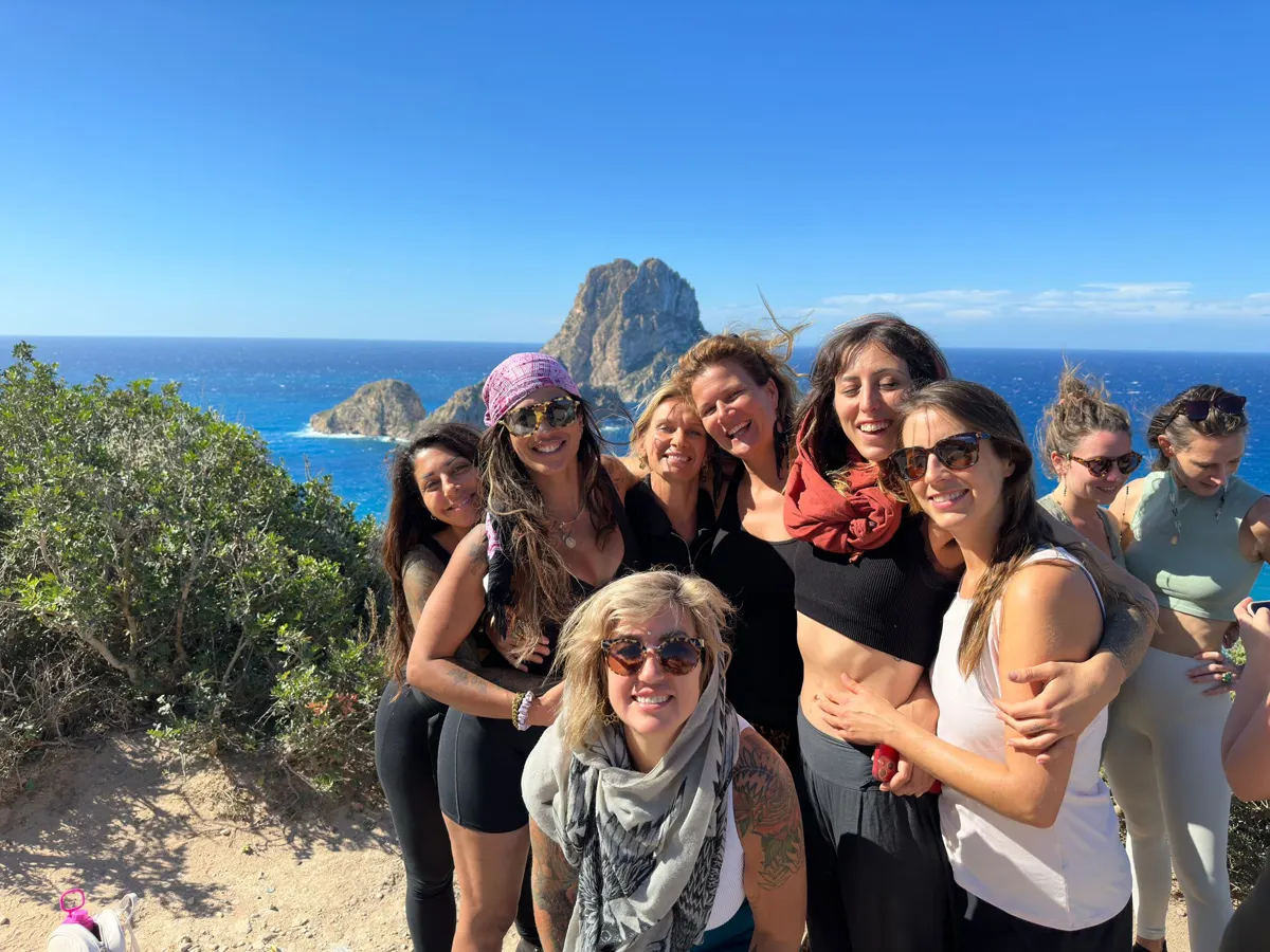 The Initiatress women above Es Vedrà
