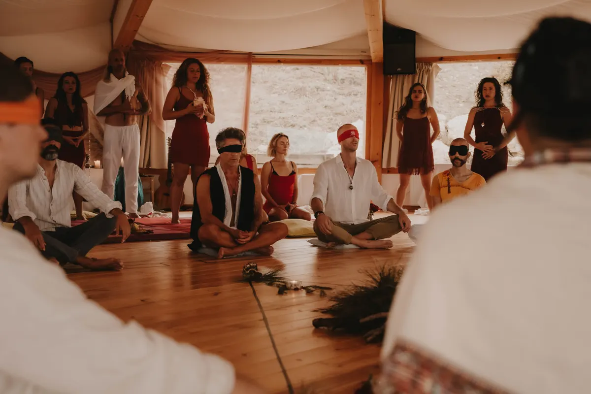 The Sacred Temple in session